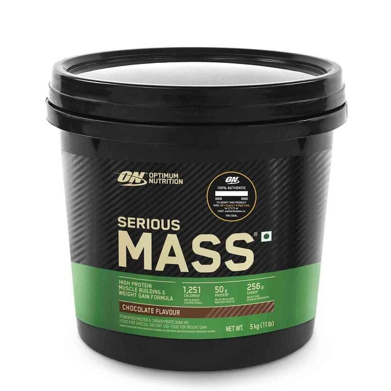 optimum nutrition serious mass 5kg 15 servings