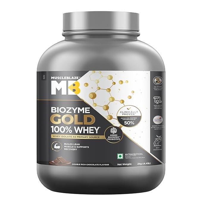 Muscle Blaze Biozyme Gold whey 2kg | 57 servings |