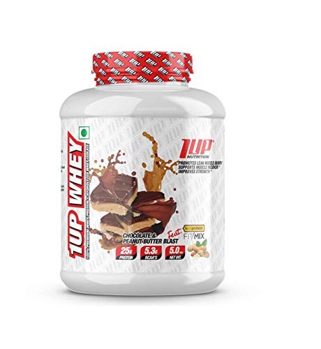 1up Nutrition whey 100% premium whey protein + hydrolyzed whey isolate 5Lbs (chocolate peanutbutter blast)