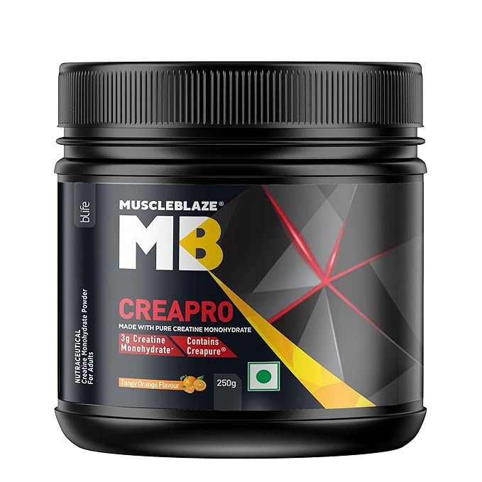 MuscleBlaze Creapro Creatine With Creapure Powder From Germany, Pack Of 100/250g 83/33 servings