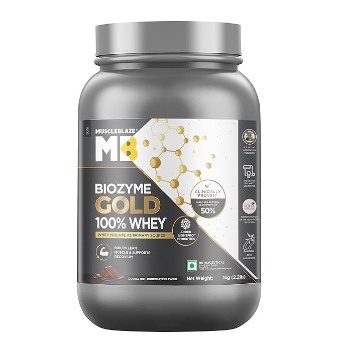 Muscle Blaze Biozyme Gold whey 1kg | 29 servings |