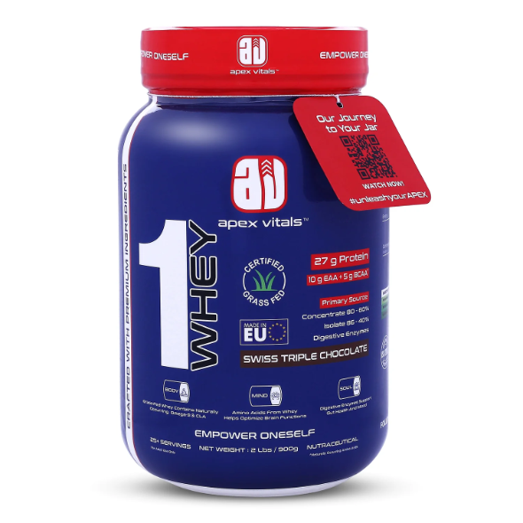 Apex Vitals whey 1kg | 25+ servings |
