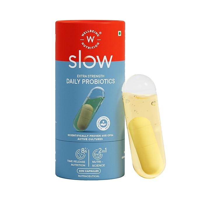 Wellbeing Nutrition Slow Advanced Daily Probiotics + Omega 30 servings | 60N capsules |