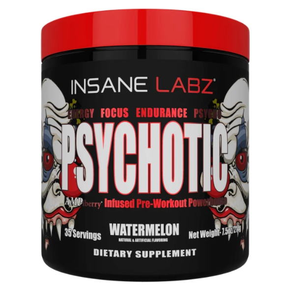 Insane Labz Psychotic Pre-Workouts, 215gm 35 servings