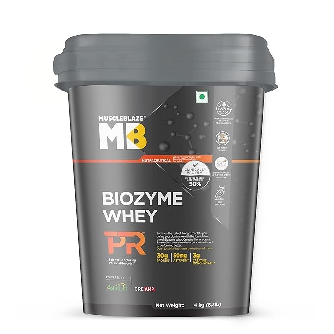 Muscle Blaze Biozyme whey Protein PR 4kg | 89 servings |