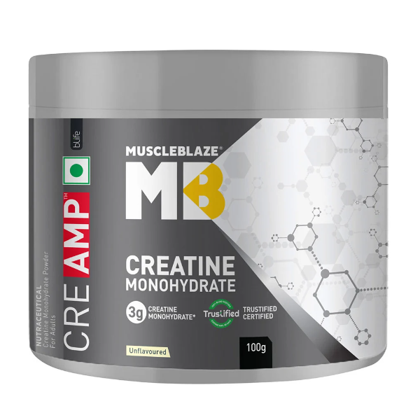 MuscleBlaze Creatine Monohydrate CreAMP™ 100g  30 Servings