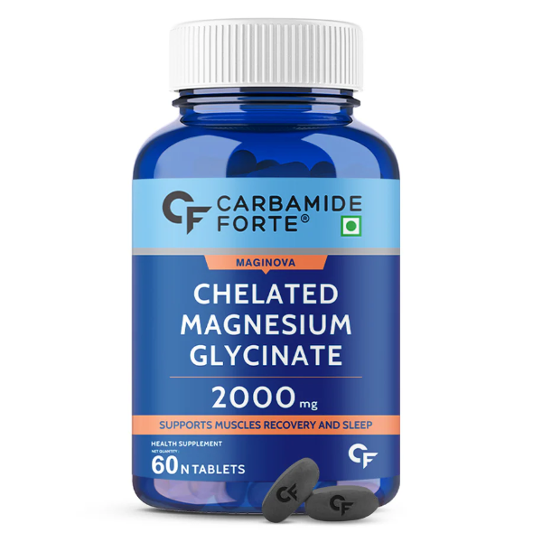 Carbamide Forte Chelated Magnesium Glycinate Supplement 2000mg 60N Tablets | 30 servings |