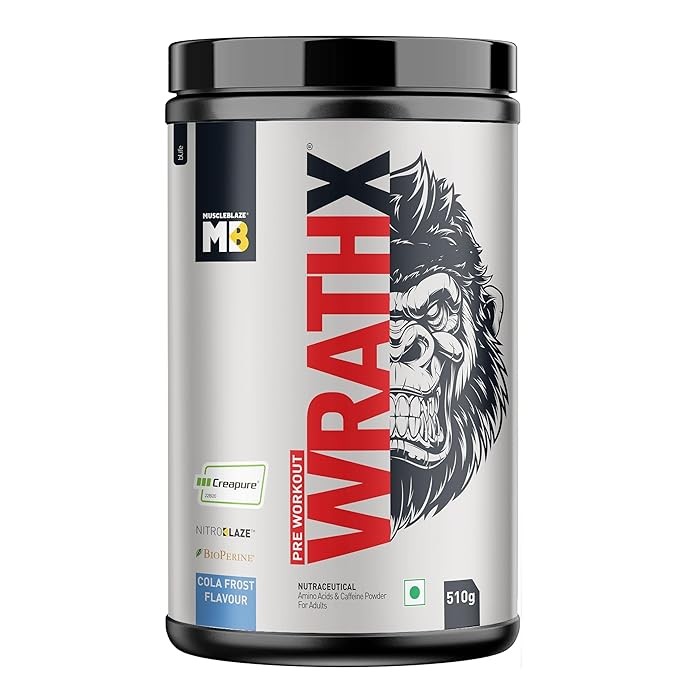Muscleblaze Pre Workout WrathX 500g 30 servings