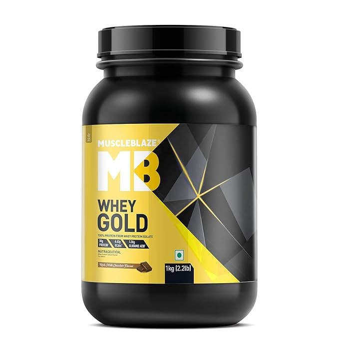 MuscleBlaze Gold Whey Protein 1kg 27 servings